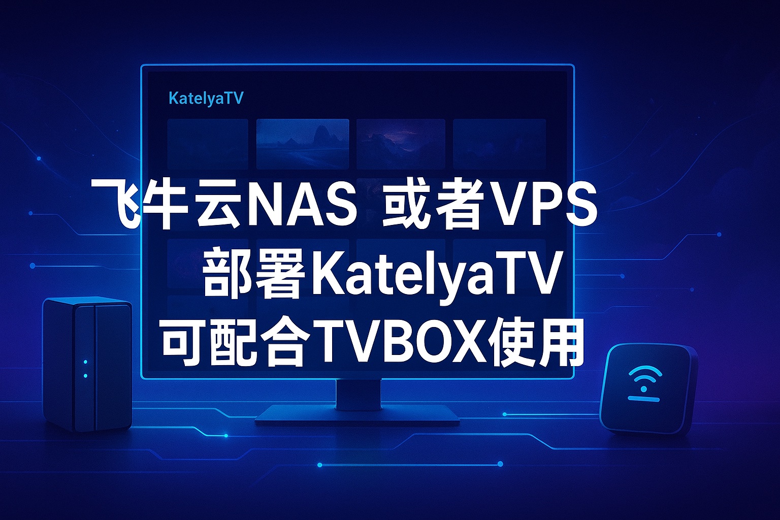 飞牛云NAS或者VPS部署KatelyaTV-可配合TVBOX使用
